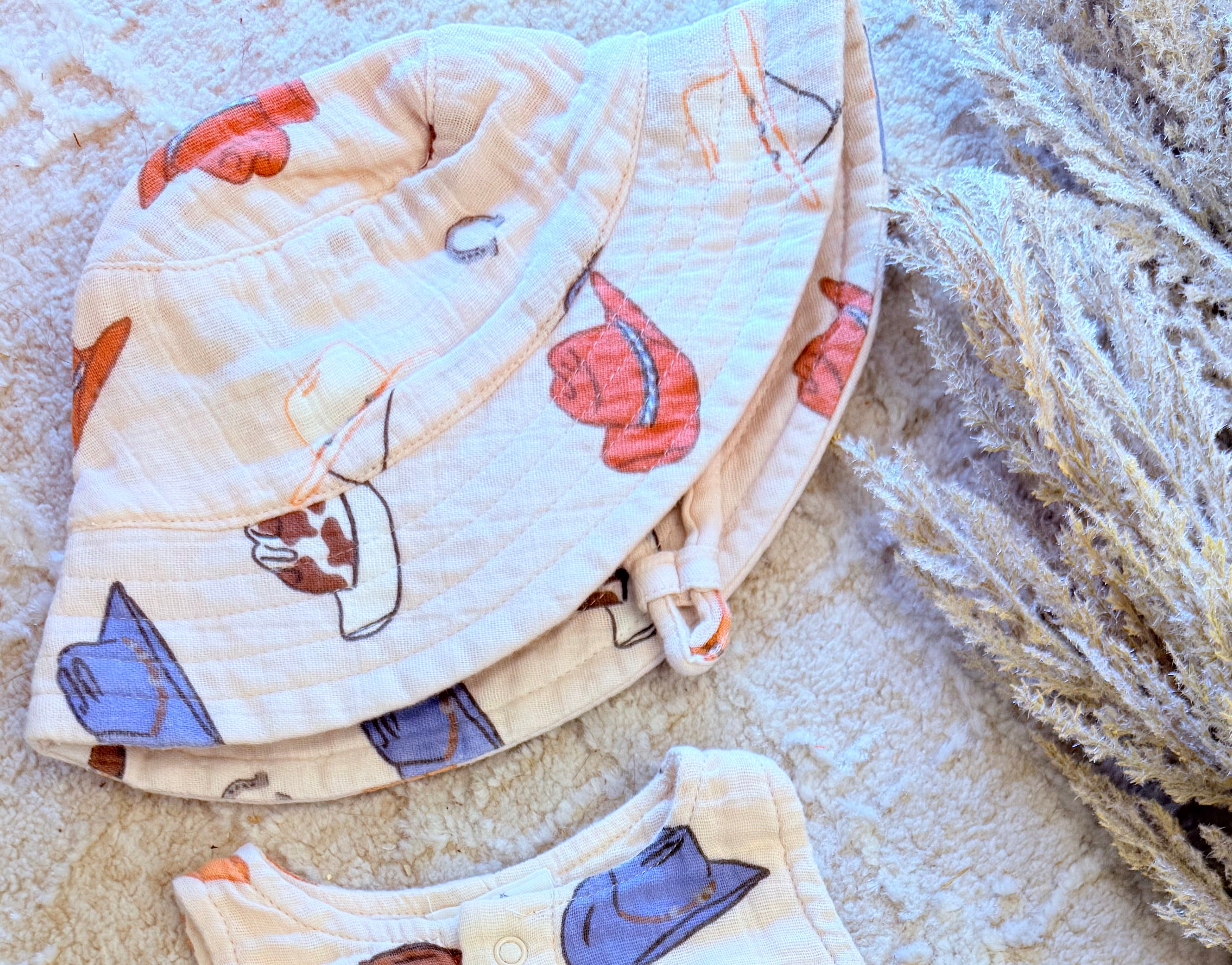 Western Cowboy Muslin Hat