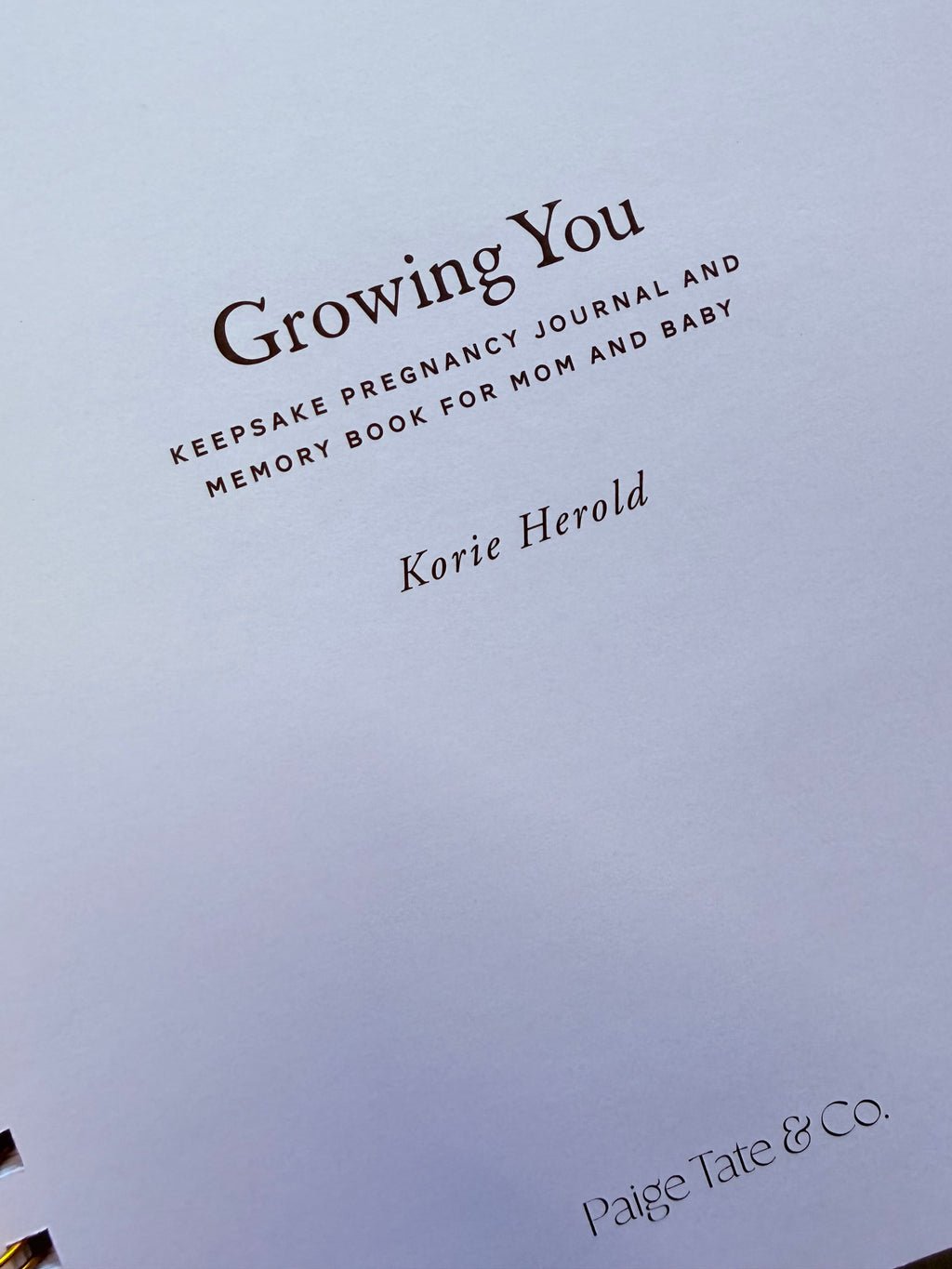 Growing You: Pregnancy Guided Journal and Keepsake Book