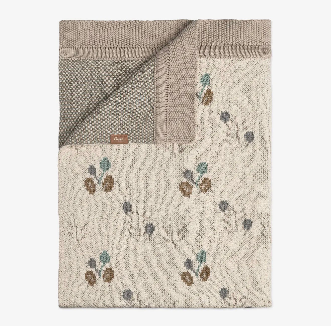 Poppy Organic Cotton Knitted Blanket