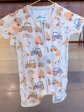 Tractor Trails Romper